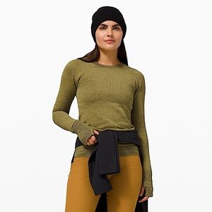 LULULEMON RESTLESS PULLOVER SZ:10 DK CHERRY